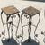 4 Marble / Antique Brass Ornate Plant Stands Pedestal 28” 24” 1 thumbnail