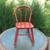 Antique Red Wood Childs Rocking Chair 5 thumbnail