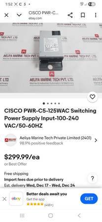 Cisco switching power supply 1