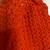 Orange Handmade Crochet Knit  Buttoned Top for Women Short Sleeve 16 thumbnail
