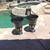Pair of urn planters 22 in in height 16 in diameter made of heavy acrylic 1 thumbnail