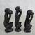 Three Wise Monkey's African Hand Carved Ironwood Sculptures 5 thumbnail