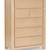 5 DRAWER CHEST IN LIGHT NATURAL FINISH 1 thumbnail