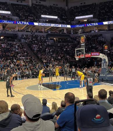 Timberwolves vs Celtics lower level tix Sec 111, Row G 1