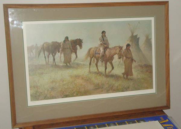 Painting: The Dowry by Kenneth Riley Lithograph, CA 1