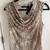 TAHARI Women’s  Brown & White Reptile Animal Print Top Size Med NWT 1 thumbnail