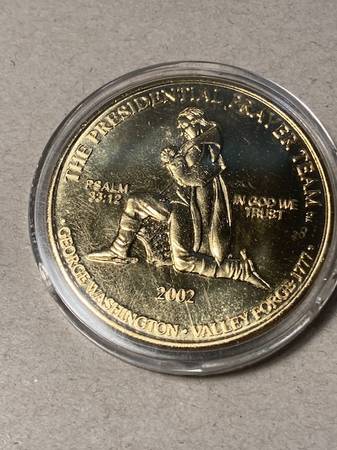Presidential George Washington Prayer Team Coin Token 2002 1