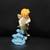 Vintage Resin Angel Collectible Cherub Figurine with Dolphin Peach Pink Wings 12 thumbnail