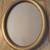 Antique 8 x 10 gold painted Oval wooden wall frame - 1940's 1 thumbnail