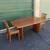 Vintage 1980s Danish Skovby Cherry Wood Expanding Dining Table & Chairs 1 thumbnail