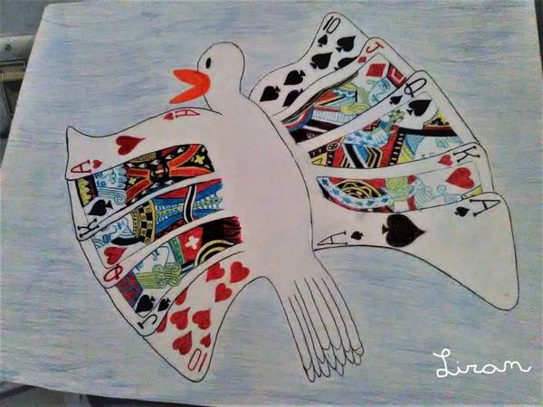 Full House Bird Drawing will come framed brilliantly 11X14 1