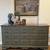 Newly Refinished Dark Green Dresser w/ Dark Walnut Top 2 thumbnail