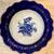 Pair of Antique WH Grindley Flow Blue Salad Plates 2 thumbnail