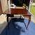 Vintage Waterside Oxford Cherry Claw Foot Flip Top Game / Console Table 6 thumbnail