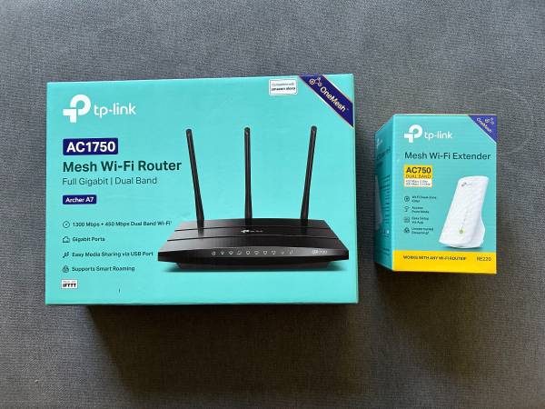 TP-Link Archer AC1750 WiFi Router AND Wifi Extender - Dualband Gigabit 1
