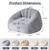 CangLong Ergonomic Bean Chair with Armrests - 47" Memory Foam Gaming Sofa,Heavy- 2 thumbnail