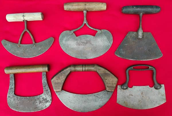 6 Vintage Dough Vegetable Kitchen Choppers 1
