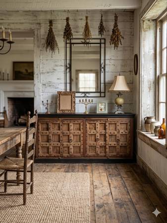 Rustic Potato Barn Credenza / Sideboard 1