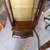 Vintage Round Front Mahogany 3 Glass Shelf Display Case 5 thumbnail