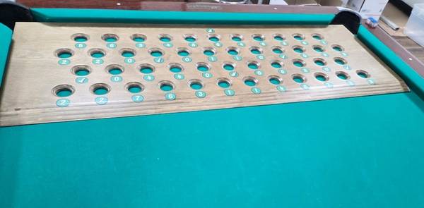 KENO BOARD FOR 9' POOL TABLE GAME 1