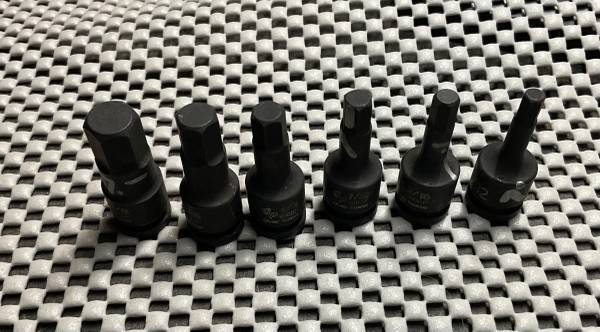 Impact 6x Fractional Hex Socket Lot - NOS 1
