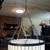 Deco Style Hanging Light w/Glass In Lead Construction 3 Bulbs 8 thumbnail