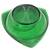 Anchor Hocking Vintage Green Manhattan Triangular Pressed Glass Bowl 1960's MCM 7 thumbnail