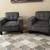 2 Beautiful Brand New Grey Upholstered Accent Chairs 1 thumbnail