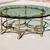 Near perfect vintage Italian glass and brass coffee table 1 thumbnail
