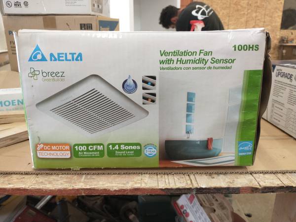 NEW Delta 100HS Bathroom Ventilation Fan (Missing Grille) 1