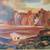 Custom Art Painting 3 horse running into the Desert Valley by SMK! 5 thumbnail