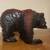 12" x 7" Japanese Kibori Kuma Carved Wood Bear 6 thumbnail
