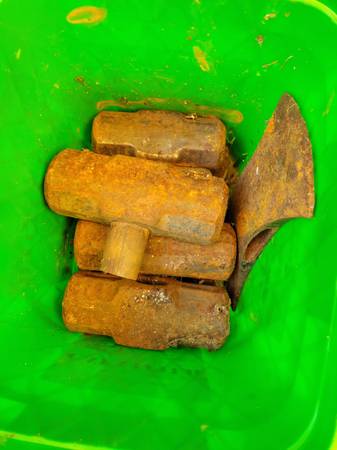 Sledgehammer & ax heads no handles 1
