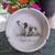 MCM English Spaniel 5-1/2” round porcelain ashtray 1 thumbnail