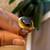 18K Vintage Rose Gold Ring (Size 7-8) with Hematite Stone 4 thumbnail