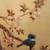 Pair of Vintage Asian-Inspired Bird and Blossom Embroidery Wall Art 4 thumbnail