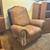 Cow Hide / Embossed Leather Suede Large Recliner Chair Swivel Gliding 1 thumbnail