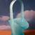 Vintage Blue Satin Glass Basket 2 thumbnail