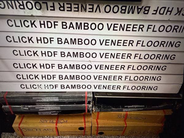 Click HDF Bamboo veneer Flooring and tiles 1