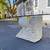 Triangular Trabertine and Glass Coffee Table 5 thumbnail