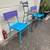 CHAIRS 2 Colorful Outdoor Chairs & 1 Heavy metal bar chair. 10 thumbnail