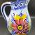 Vintage ALCOBACA Portugal Blue Floral 6" Pitcher (Flaw) 1 thumbnail