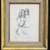 RARE Vintage original  pencil sketch drawing by Connie King 1 thumbnail