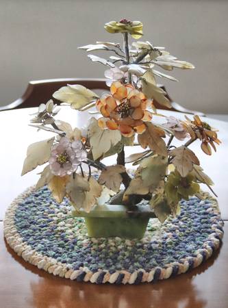 Chinese Jade Hardstone Tree Peony 1