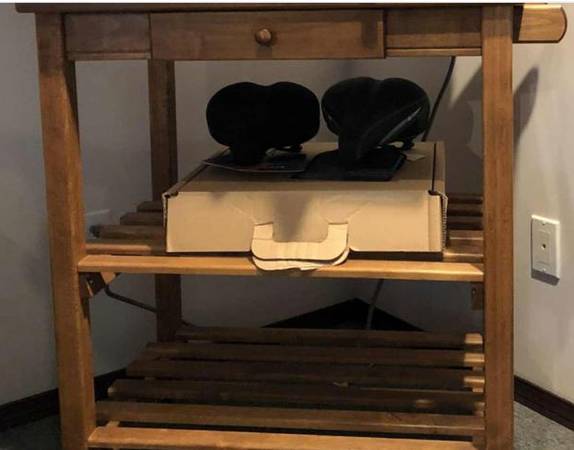 Solid Wood Microwave Stand 1