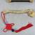 Feng Shui Metal Golden Ru Yi Scepter With Mystic Red Knot & Stand 9 thumbnail