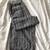 Wide Leg Striped Grey Cropped Linen, size S Women's 4 thumbnail