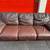 Italsofa Dark Brown Leather Sleeper Sofa with Full Mattress 2 thumbnail