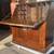Antique Secretary Fold Down Desk with Cabinet Drawers 8 thumbnail