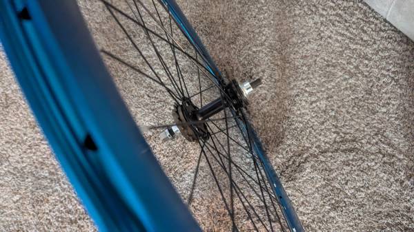 New 32hole 700c deep V single speed/fixed gear wheelset - $60 (Brick)63440216307457122